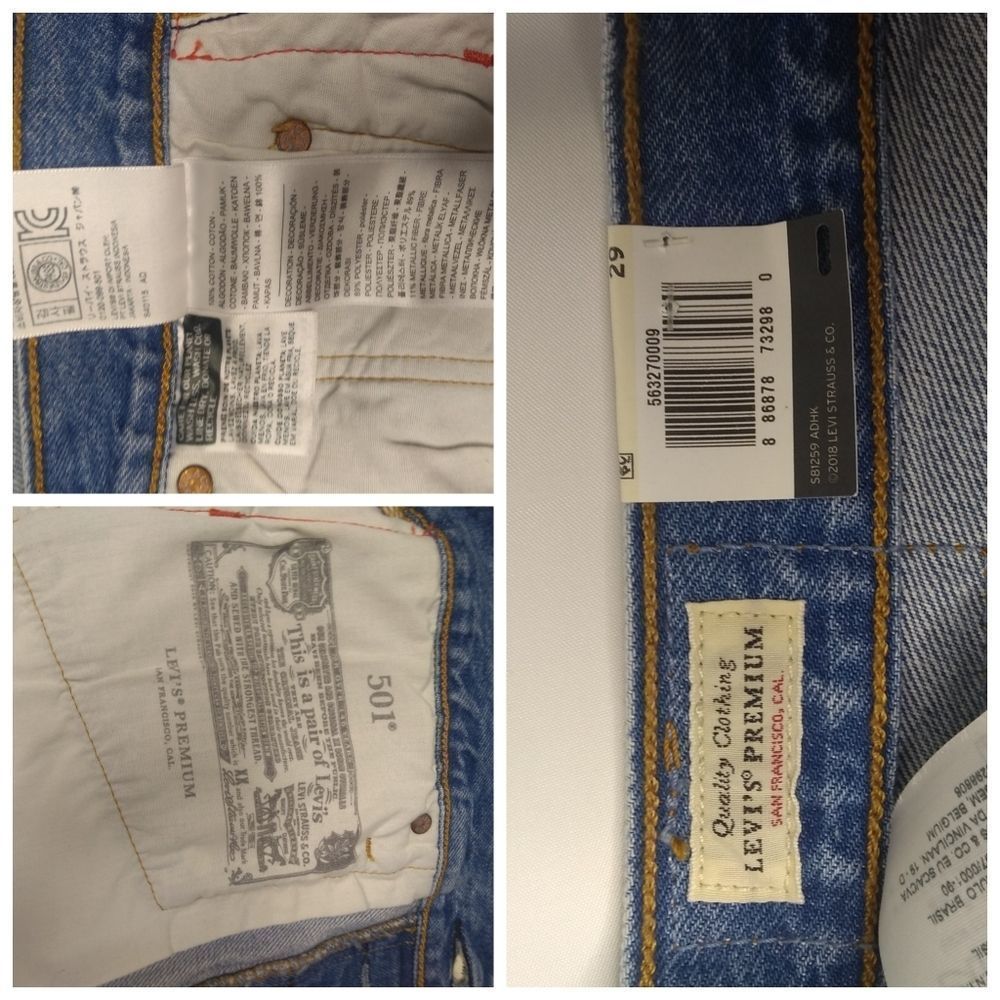 Levi's Cutoffs 502 Raw Hem Size 29 NEW - Picture 7 of 7